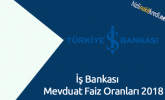 İş Bankası Mevduat Faiz Oranları 2018