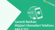 Garanti Bankası Müşteri Hizmetleri Telefonu 444 0 333