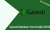 Garanti Bankası Yaz Kredisi 2018