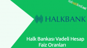 Halk Bankası Vadeli Hesap Faiz Oranları