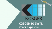 KOSGEB 50 Bin TL Kredi Başvurusu