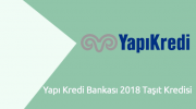 Yapı Kredi Bankası 2018 Taşıt Kredisi
